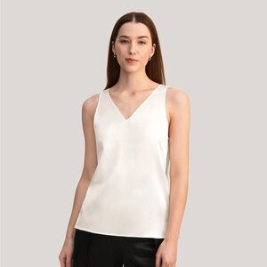 Lilysilk V-Neck Sleeveless Silk Tank Top